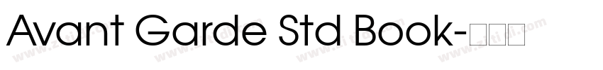 Avant Garde Std Book字体转换